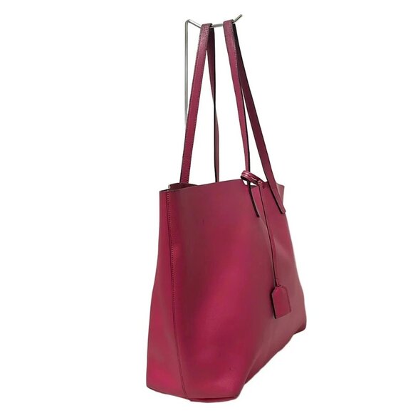 SAINT LAURENT PARIS Shopping Tote 394195 Pink Leather - Tote Bag - Picture 2 of 9